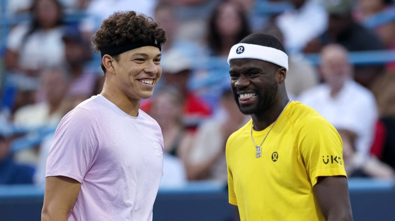 Bens Šeltons un Frensiss Tiafo. Foto: ATP Tour