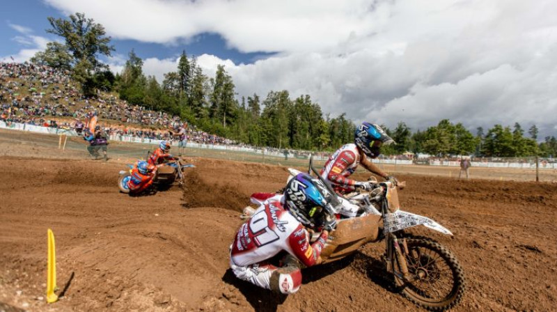 Daniels un Bruno Lielbārži Madonā. Foto: Māris Stiprais/fimsidecarcross.com/