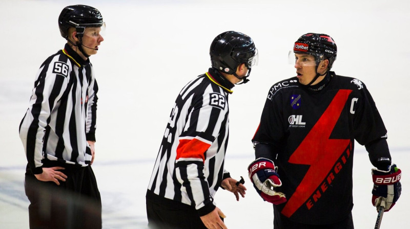 Elektrēnu "Enerģijas" komandas kapteinis Aivars Bendžus. Foto: Renatas Repčinskas/HC Energija Elektrėnai