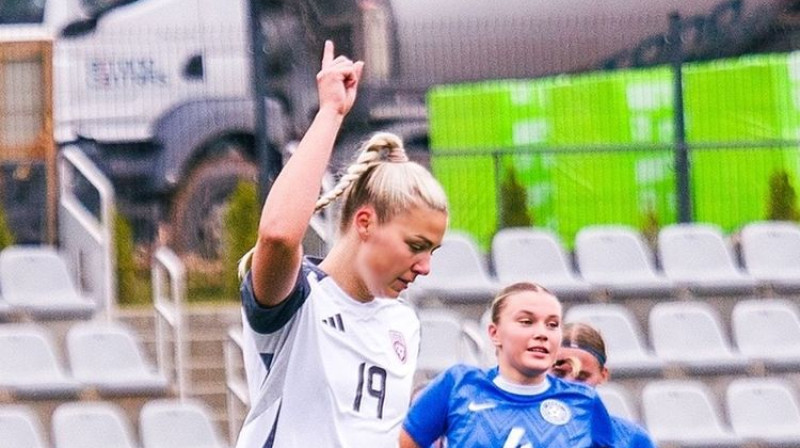 Karlīna Miksone. Foto: Sieviešu futbols