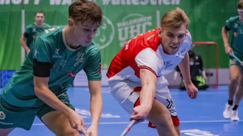 "UHC Uster" komandas līderis Daniels Jānis Anis (no labās), foto: UHC Uster