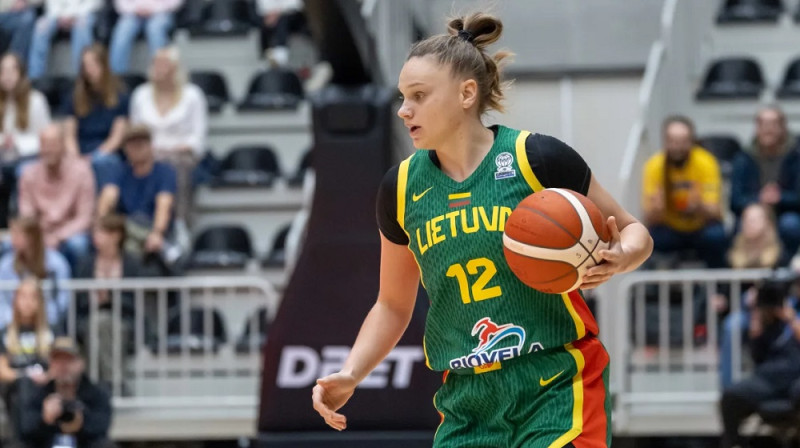 Laura Juškaite 2025. gada 13. novembrī. Foto: FIBA