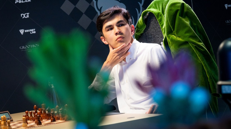 Javohirs Sindarovs. Foto: Chessbase.