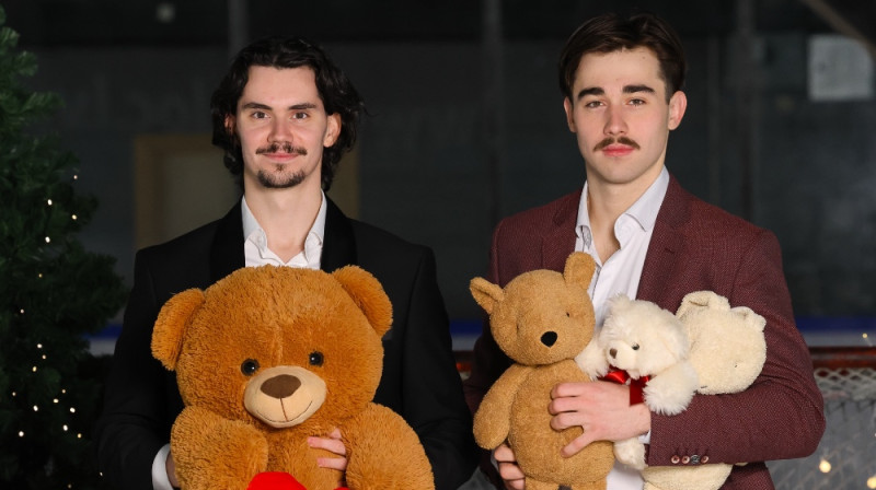 Endijs Butāns un Gustavs Krūmiņš. Foto: Liepājas HK