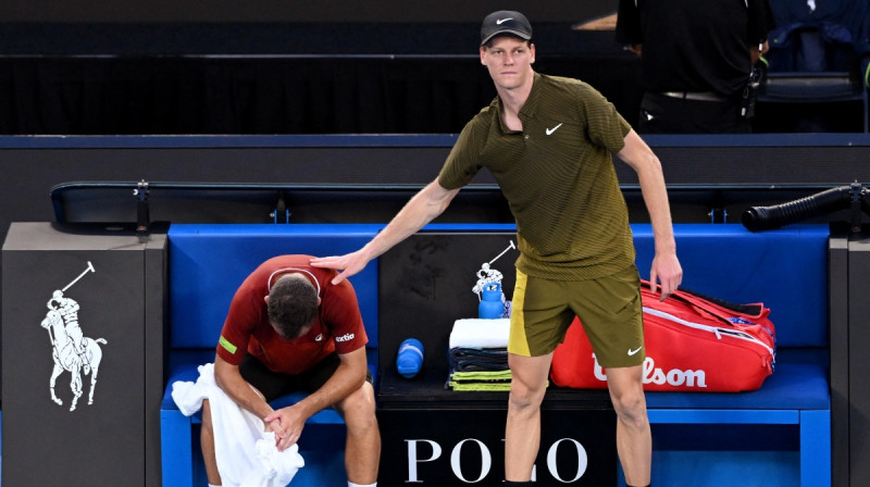 Igo Gastons un Janniks Sinners. Foto: Reuters/Scanpix