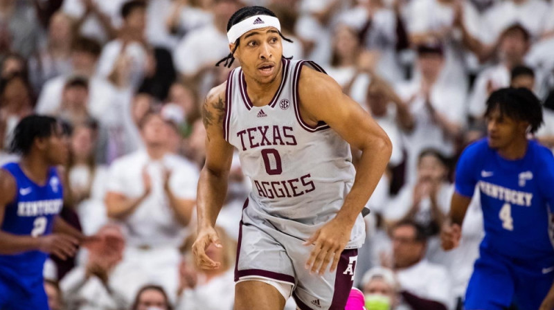 Ārons Džonsons-Kešs. Foto: Texas A&M Basketball