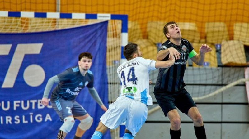 Rainers Mūrnieks, Germans Matjušenko un Raivis Svilis. Foto: Riga Futsal Club