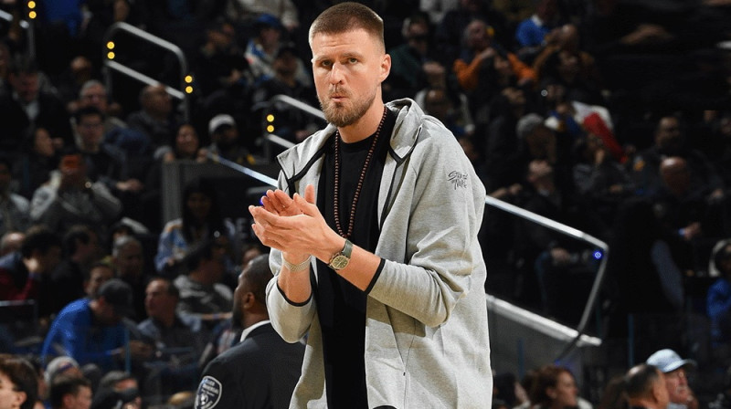 Kristaps Porziņģis. Foto: Golden State Warriors