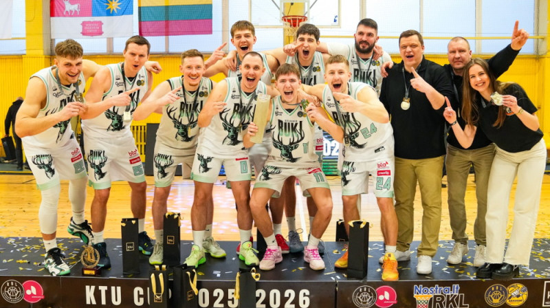 "Gulbenes Buki" - KTU kausa ieguvēji. Foto: RKL