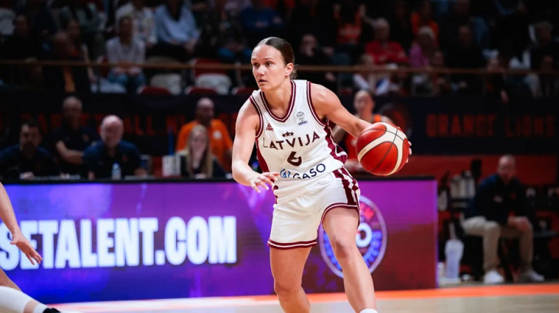 Ketija Vihmane 2026. gada 14. martā. Foto: FIBA