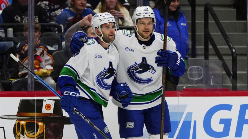 Makss Sasons un Teodors Bļugers. Foto. AP. Scanpix