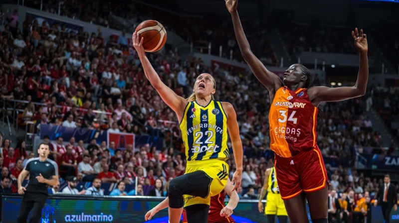 Žulī Alemāna 2026. gada 19. aprīlī. Foto: EuroLeague Women