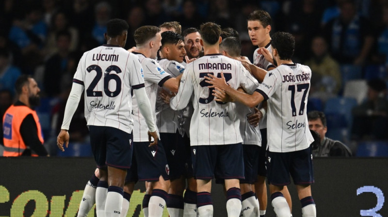 "Bologna" futbolisti. Foto: ZUMAPRESS/Scanpix