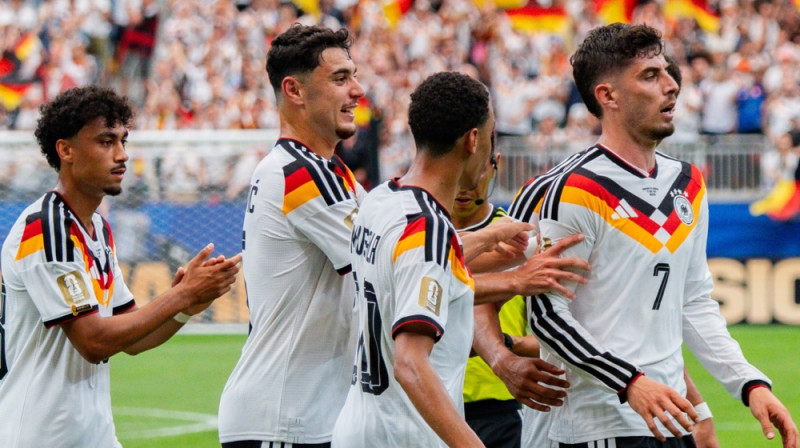 Vācijas izlases futbolisti. Foto: dpa/Scanpix