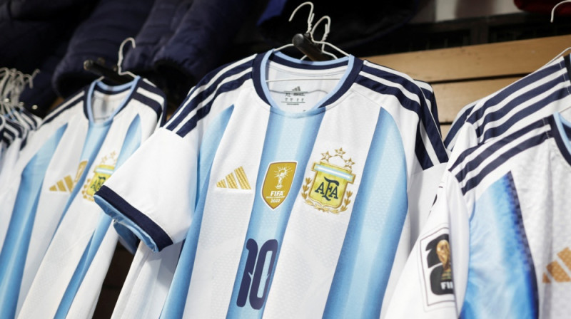 Argentīnas izlases krekli. Foto: Reuters/Scanpix