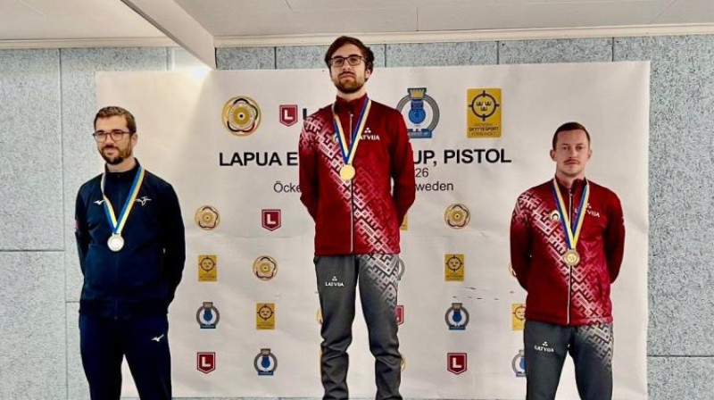 Ernests Erbs un Emīls Vasermanis. Foto: Latvijas Šaušanas federācija
