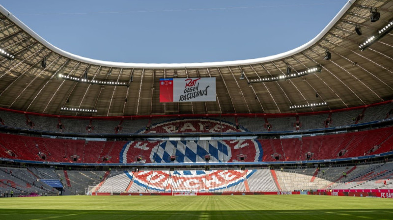 ''Allianz Arena'' stadions. Foto: picture alliance/HMB Media/Scanpix