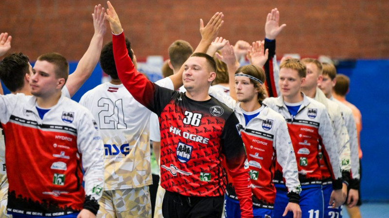 "HK Ogre/RSU". Foto: Ansis Ventiņš/LHF