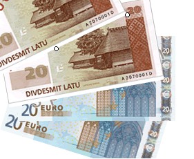 Uzmanību: Latvijas naudas banknote 20!