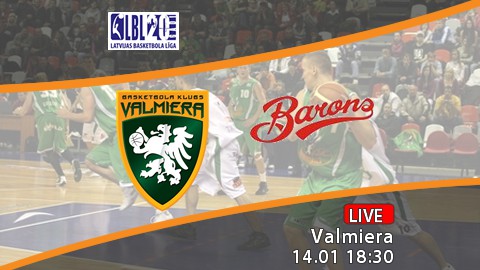 18:30 "Valmiera" - "Barons"