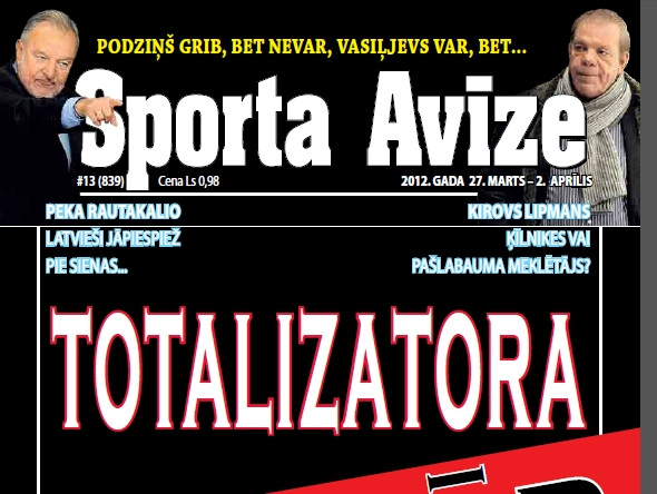 Sporta Avīze. 2012.gada 13.numurs (27.marts - 2.aprīlis)