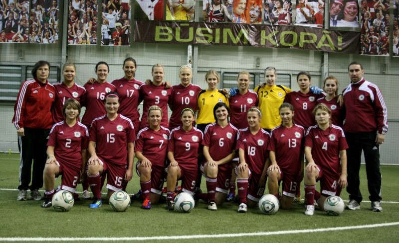 Latvijas futbolistes dodas uz Baltijas kausa turnīru