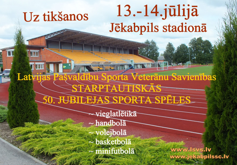 Sporta veterāni 50. jubileju svinēs Jēkabpilī