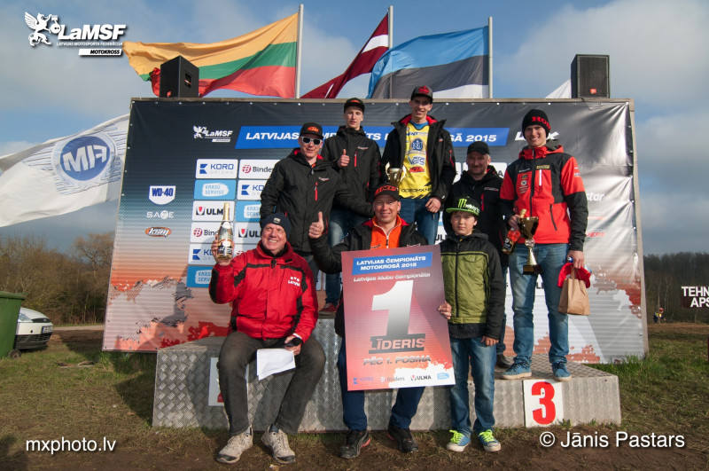 Motokrosa sezonu līderos iesāk  RODEO, X99/Slīterāni un SK Elkšņi