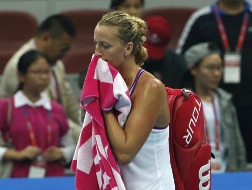 Kvitova pirmoreiz zaudē Erani, Pekinā izstājas arī Halepa