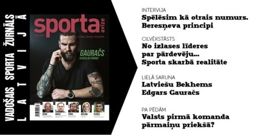 "Sporta Avīzē" martā – cilvēki aiz bārdas un sporta durvīm