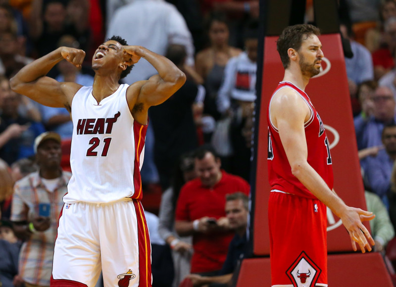 "Heat" izcila precizitāte pret "Bulls", Rasela 39 punkti pārtrauc "Lakers" zaudējumu sēriju