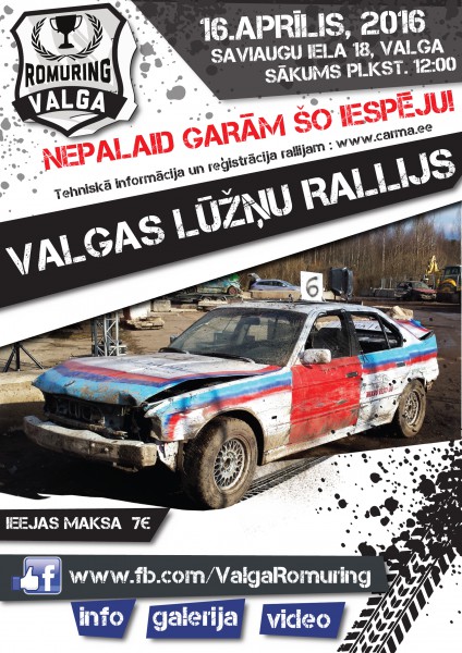 Valgā notiks neparastas autosacīkstes - "Lūžņu rallijs"