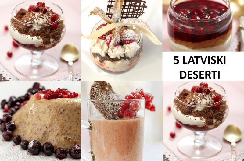 5 latviskie deserti ar rupjmaizi  svētku galdam