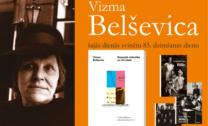 Vizmas Belševicas 85. jubilejā atvērs „Vizmas Belševicas arhīva burtnīcu” pirmo grāmatu