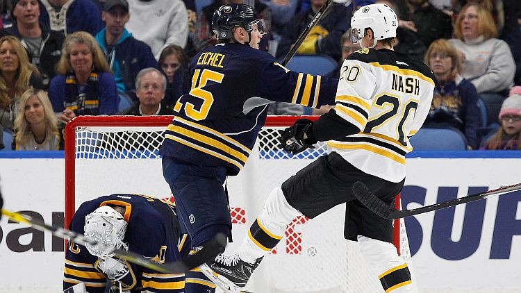 ''Sabres'' zaudē ''Bruins'', Girgensona spēles laiks nepalielinās