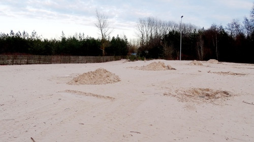 Ventspilī pabeidz pludmales volejbola stadiona būvniecības darbus