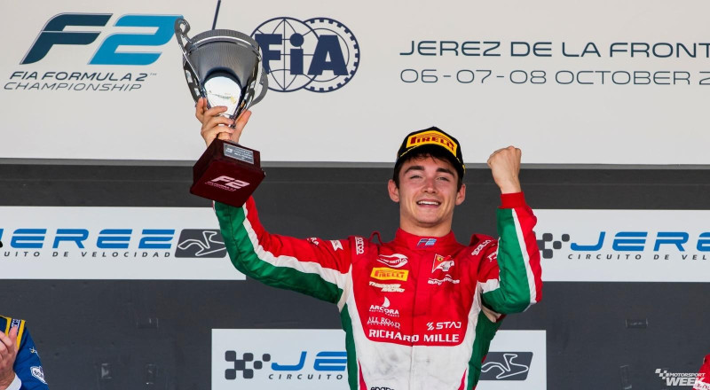 "Ferrari" audzēknis Leklerks kļūst par Formula 2 čempionu