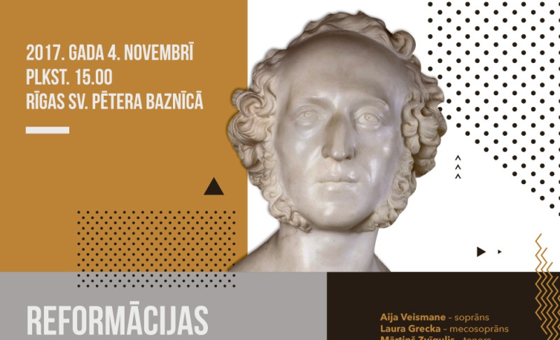 Fēliksa Mendelszona Bartoldi oratorija “Pāvils” -  Refomrācijas 500. gadadienai veltīts koncerts Rīgas Sv.Pētera baznīcā