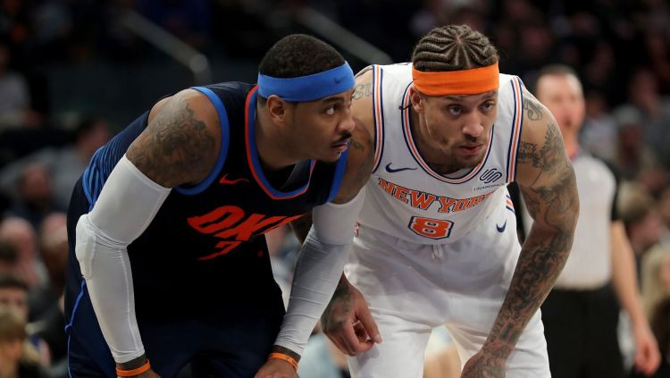 Porziņģis nespēlē, Bīzlijam 30 punkti, "Knicks" pārspēj "Thunder"