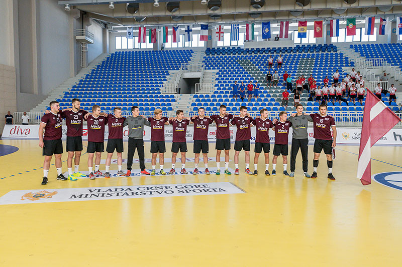 Pusfinālu jau nodrošinājusī Latvijas U-20 handbola izlase aizvadīs pārcelto spēli pret Gruziju