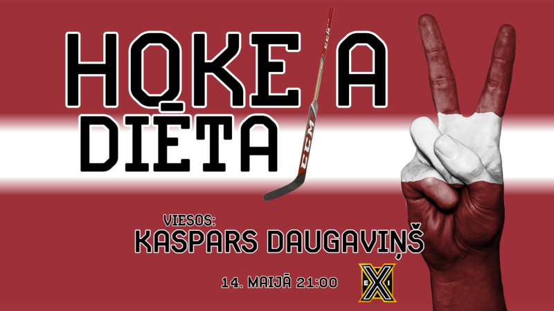 Šovakar "Hokeja diēta" ar Kasparu Daugaviņu – Latvija pret Somiju