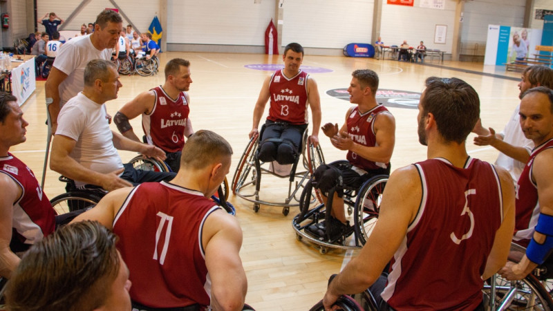 Latvijas ratiņbasketbola izlase uzsākusi gatavošanos Eiropas čempionātam