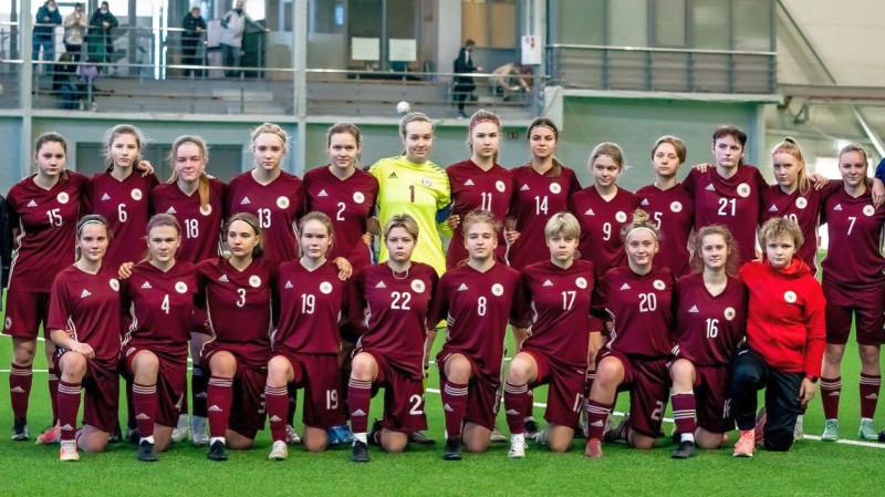 Latvijas U17 meiteņu izlasei zaudējums pret Somijas futbolistēm