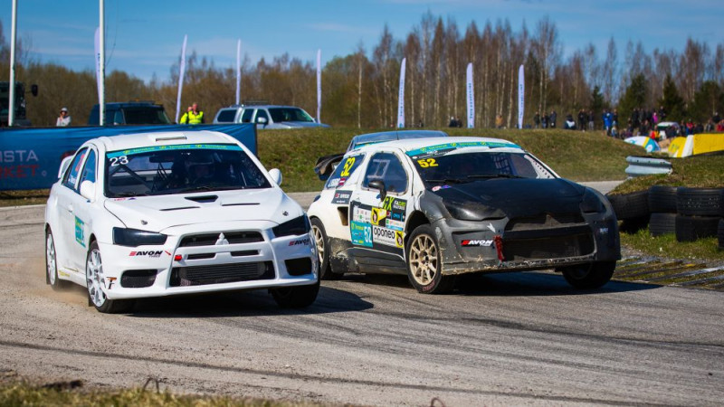 Veģeris un Baumanis iekaro pjedestālu Igaunijas rallijkrosa čempionātā