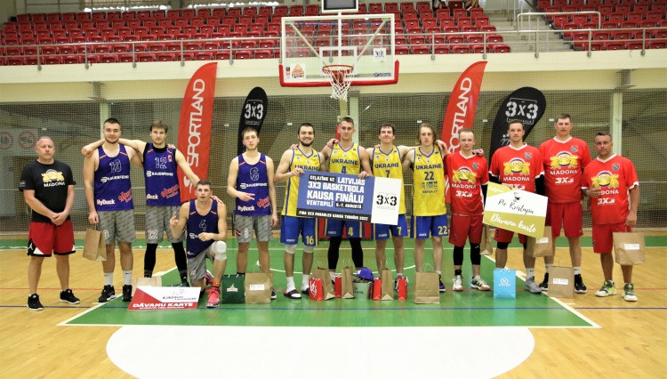 Latvijas 3x3 basketbola kausa otrajā un trešajā posmā uzvar Jēkabpils un Ukrainas vienības