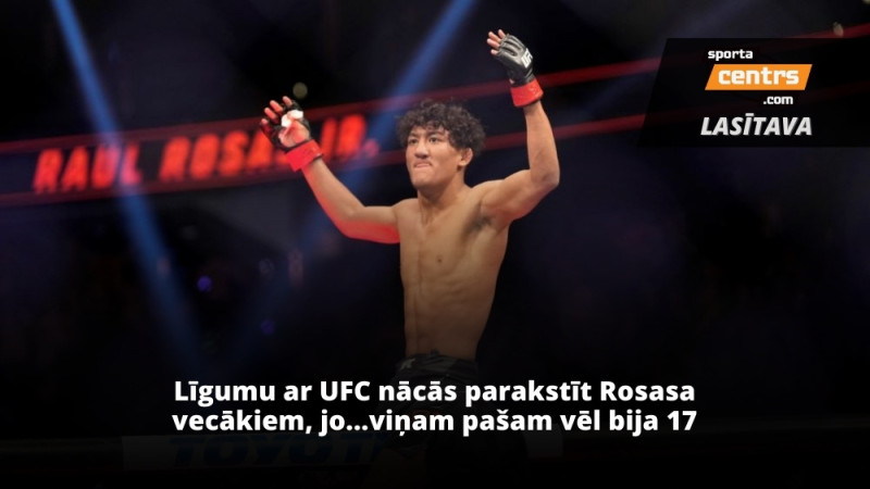 Nomainījis skolas solu pret UFC cīņu būri. 18 gadus vecais fenomens Rosass