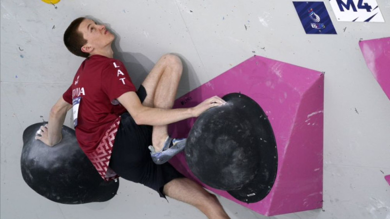 Gruzītis izcīna sudrabu Eiropas spēlēs boulderingā