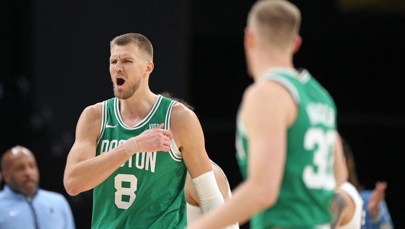 Porziņģis un ''Celtics'' uzņems čempioni un Jokiču, Merzļikinam pretī ''Devils''