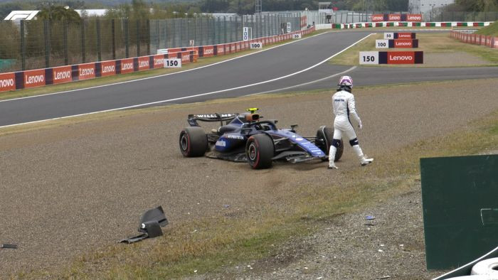 Sardžents avarē, ātrāko laiku Japānas GP pirmajā treniņā uzrāda Verstapens