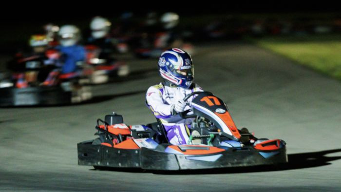 "Openkart" astotais posms Jelgavā pārvēršas par nakts kartinga festivālu